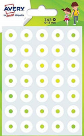 Avery 245 Reinforced Eyelets - ø13 mm - White (Pack of 245)